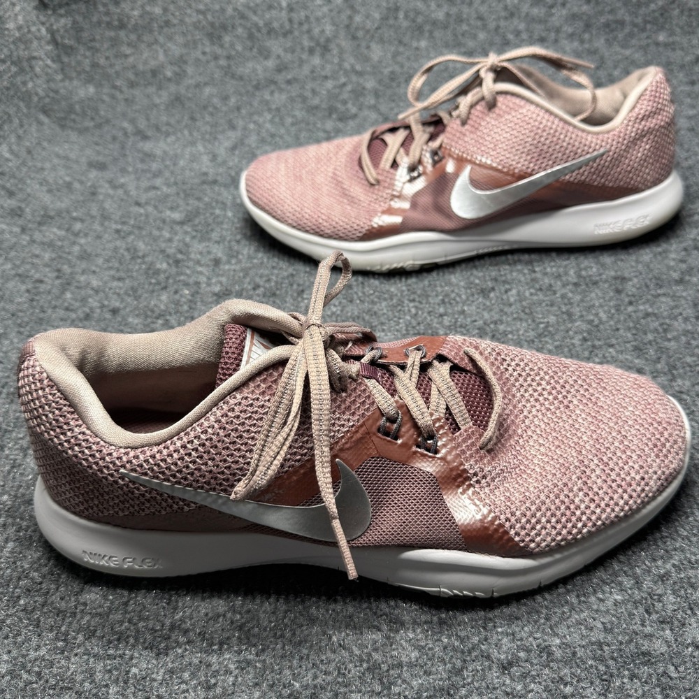 Nike Flex TR‎ 8 Women 10 Smokey Mauve Pink Training Shoes Gym Sneaker 924340-200
